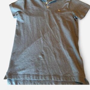 Abercrombie & Fitch Gray Polo Shirt